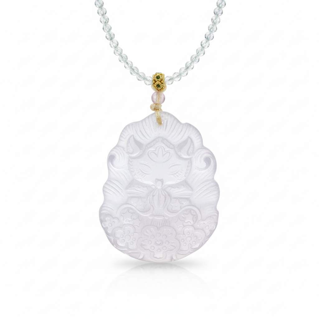 九尾狐 |白水晶|天然水晶項鍊